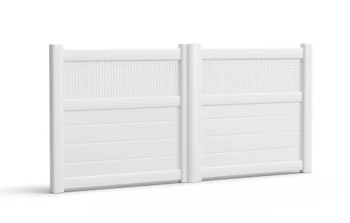 portail en aluminium tchersky battant blanc Prefalu