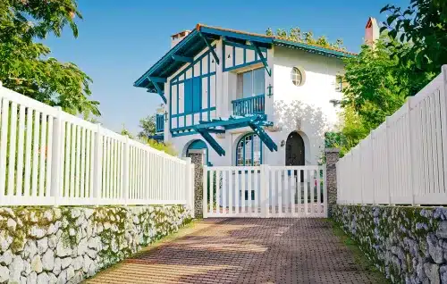 portail en aluminium alpe battant blanc Prefalu