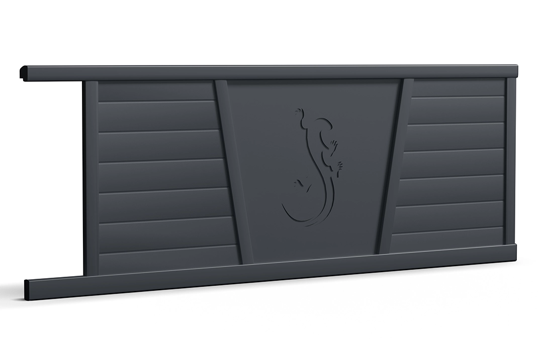 portail en aluminium mar coulissant noir mat Prefalu