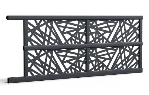 portail en aluminium marcy coulissant noir Prefalu