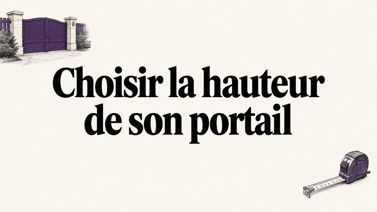 Portail aluminium de hauteur équilibrée entre deux piliers, en entrée résidentielle.